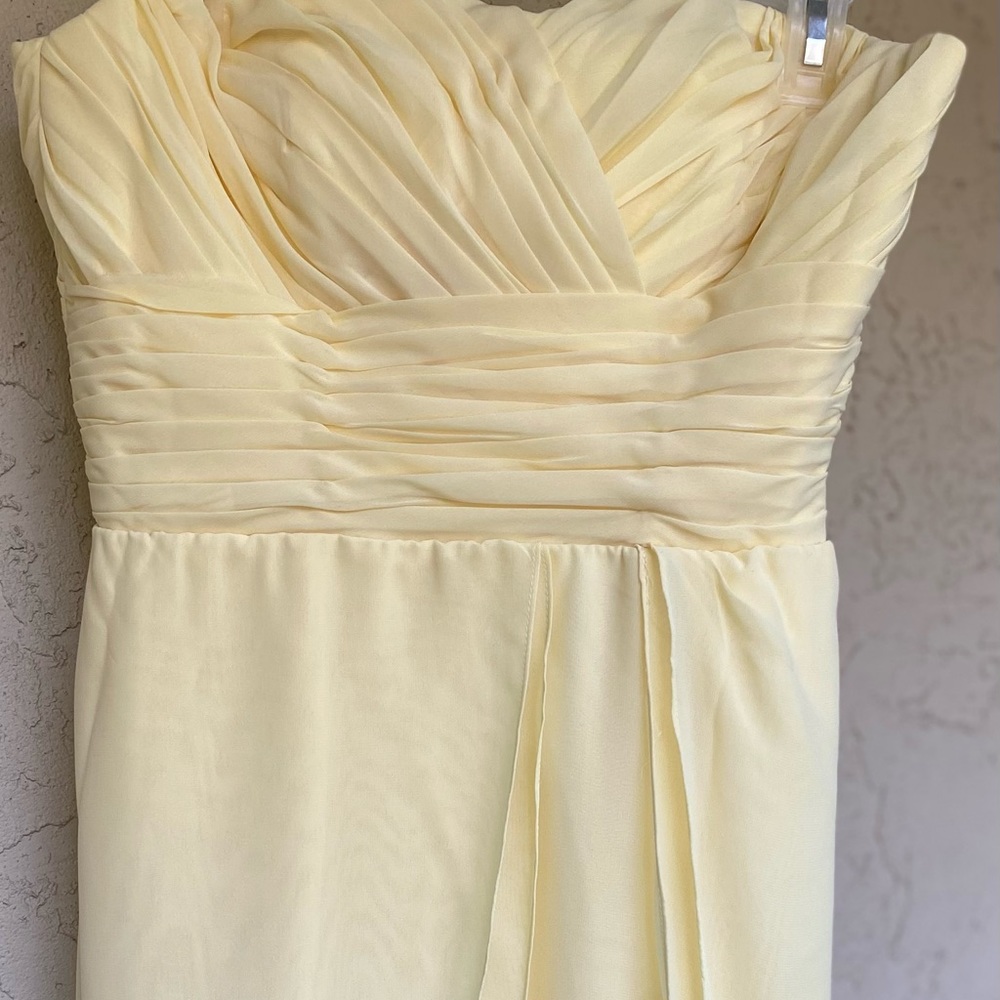 Yellow Strapless Dress